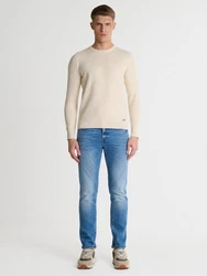 BIG STAR Strickpullover REYLON Creme/Khaki/Beige/Weiß