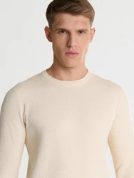 BIG STAR Strickpullover REYLON Creme/Khaki/Beige/Weiß