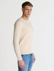BIG STAR Strickpullover REYLON Creme/Khaki/Beige/Weiß