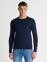 BIG STAR Strickpullover REYLON Blau/Dunkelblau