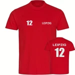 multifanshop T-Shirt Herren Leipzig Trikot Nummer 12 Rot/Dunkelrot