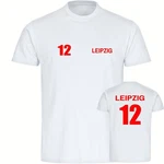 multifanshop T-Shirt Herren Leipzig Trikot Nummer 12 Türkis/Rot/Grün