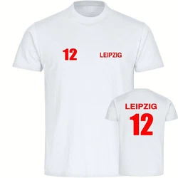 multifanshop T-Shirt Herren Leipzig Trikot Nummer 12 Türkis/Rot/Grün