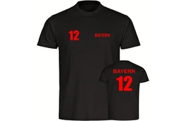multifanshop T-Shirt Herren Bayern Trikot Nummer 12 Lila