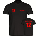 multifanshop T-Shirt Herren Bayern Trikot Nummer 12 Lila