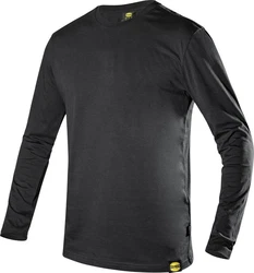 Utility Diadora T-Shirt Ml Mono Organic Dunkelgrau/Grau/Schwarz