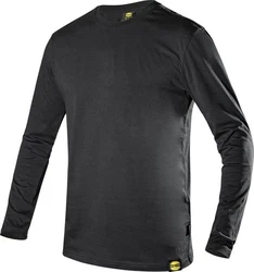 Utility Diadora T-Shirt Ml Mono Organic Dunkelgrau/Grau/Schwarz