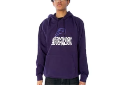 Cleptomanicx Hoodie Krooked Gulls Dunkelblau/Lila/Fliederfarben