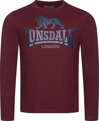 Lonsdale Langarmshirt AYRSHIRE Bordeaux/Dunkelrot/Rot