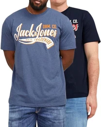 Plus Print-Shirt (2er-Pack) Big Size Oversize T-Shirt im Doppelpack