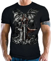 T-Shirt fr Occult Gothic Dark Fans: Gravestone Angel