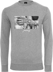 Mister Tee Rundhalspullover Pray 2.0 Crewneck Grau/Silber/Hellgrau