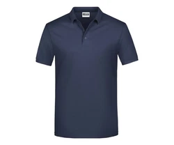 James & Nicholson Poloshirt Pique Herren Kurzarm Basic Dunkelblau/Blau