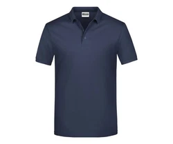 James & Nicholson Poloshirt Pique Herren Kurzarm Basic Dunkelblau/Blau