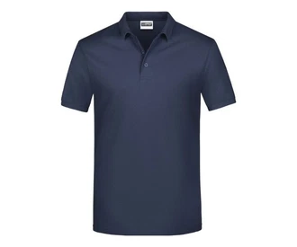 James & Nicholson Poloshirt Pique Herren Kurzarm Basic Dunkelblau/Blau