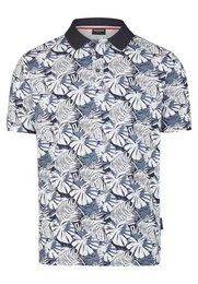 Poloshirt im floralen Design