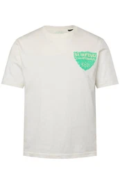 T-Shirt T-Shirt Halbarm Brust-Print Rundhals bis 8 XL