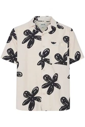 !Solid Kurzarmhemd SDImad Shirt Beige/Blau/Weiß/Lila