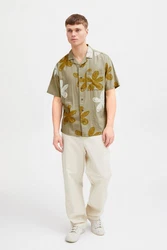 !Solid Kurzarmhemd SDImad Shirt Blau/Beige/Khaki/Gelb/Dunkelgrün/Braun