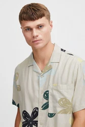 !Solid Kurzarmhemd SDImad Shirt Blau/Grün/Beige/Weiß/Khaki