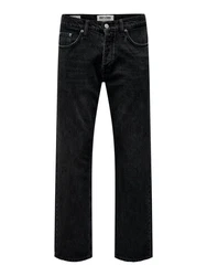 ONLY & SONS Loose-fit-Jeans ONSEdge Schwarz (8444)
