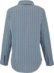 Lafont Langarmhemd Bluse Belleville Türkis/Blau/Grün/Hellblau