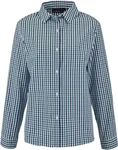 Lafont Langarmhemd Bluse Belleville Türkis/Blau/Grün/Hellblau