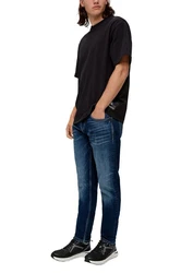 QS Regular-fit-Jeans SHAWN Regular Fit Dunkelblau/Blau