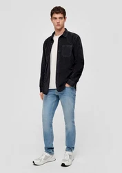 QS Jeans Style Rick/Shawn Schwarz/Blau