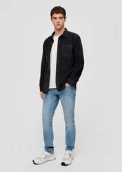 QS Jeans Style Rick/Shawn Schwarz/Blau/Creme/Hellblau