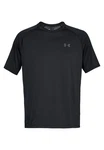 Under Armour Shirt UA Tech Grau/Rot/Dunkelgrau/Dunkelblau
