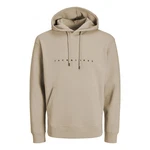 Jack & Jones Sweatshirt JJESTAR (1-tlg) Khaki/Beige/Braun