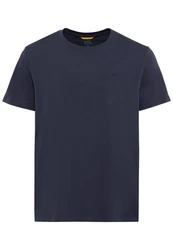 camel active T-Shirt Basic aus nachhaltigem Organic Cotton Dunkelblau