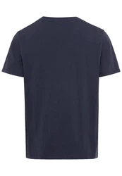 camel active T-Shirt Basic aus nachhaltigem Organic Cotton Dunkelblau