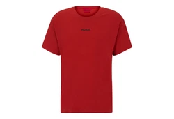 HUGO T-Shirt Linked mit Logo-Druck Rot/Dunkelrot