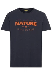 camel active T-Shirt Dunkelblau/Blau