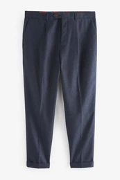 Stoffhose Elegante Bundfaltenhose-Relaxed-Tapered-Fit (1-tlg)