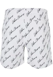 URBAN CLASSICS Badeshorts PatternSwim Shorts Weiß
