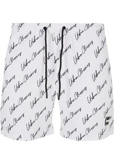 URBAN CLASSICS Badeshorts PatternSwim Shorts Weiß