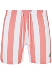 URBAN CLASSICS Badeshorts PatternSwim Shorts Rosa/Orange