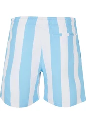 URBAN CLASSICS Badeshorts PatternSwim Shorts Hellblau/Blau