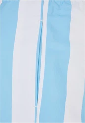 URBAN CLASSICS Badeshorts PatternSwim Shorts Hellblau/Blau