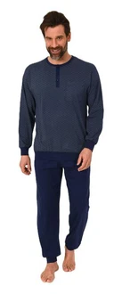 Normann Pyjama Herren Schlafanzug mit Bündchen