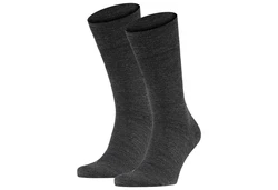 FALKE Kurzsocken Sensitiv Berlin Dunkelgrau/Grau/Schwarz