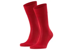 FALKE Kurzsocken Herren Socken 2er Pack - Tiago Rot/Rosa