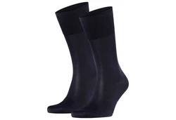 FALKE Kurzsocken Herren Socken 2er Pack - Tiago Dunkelblau/Lila/Schwarz