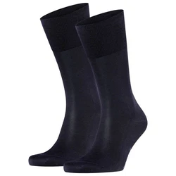 FALKE Kurzsocken Herren Socken 2er Pack - Tiago Dunkelblau/Lila/Schwarz