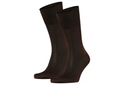 FALKE Kurzsocken Herren Socken 2er Pack - Tiago Dunkelbraun/Braun