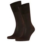 FALKE Kurzsocken Herren Socken 2er Pack - Tiago Dunkelbraun/Braun