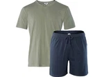 LIVING CRAFTS Schlafanzug REX Dunkelgrün/Grün/Khaki